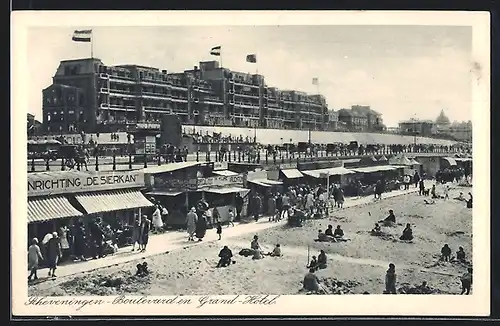 AK Scheveningen, Boulevard en Grand Hotel