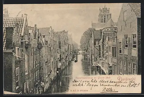 AK Dordrecht, Voorstraatshaven en Groote Kerk