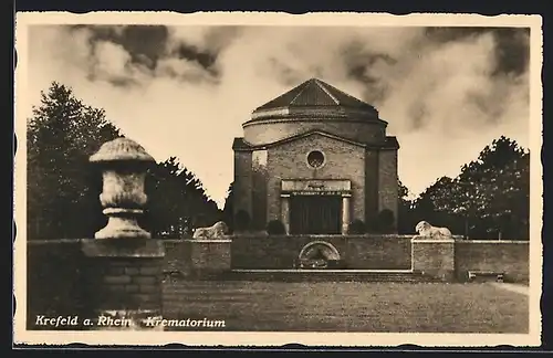 AK Krefeld a. Rhein, Krematorium