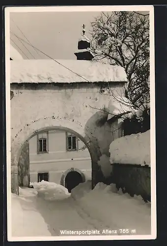 AK Aflenz, Tor im Winterglanz