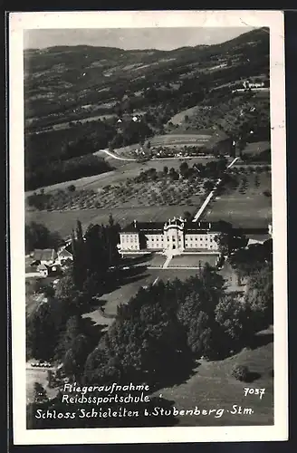 AK Stubenberg, Sportschule Schloss Schielleiten aus der Vogelschau