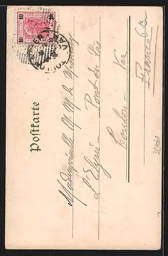 AK Graz, Herrengasse mit Strassenbahn