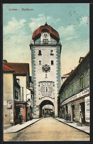 AK Leoben, Geschäfte am Stadtturm