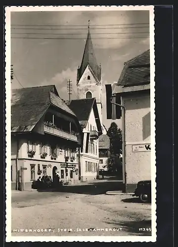 AK Mitterndorf, Bäckerei-Konditorei und Kirche