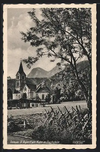 AK Ramsau, St. Rupert am Kulm mit Dachstein