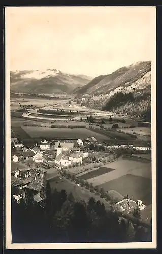 AK Teufenbach, Totale mit Schloss, Luftbild