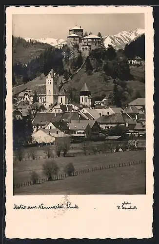 AK Neumarkt, Teilansicht mit Alpenpanorama