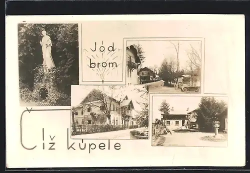 AK Iz kupele, Jod brom, Denkmal, Strassenpartie, Ortspartie