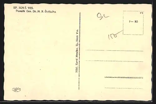 AK Sp. Nová Ves, Pomnik Gen. Dr. M. R. Stefánika