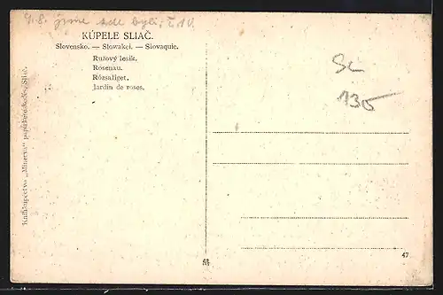 AK Kúpele Sliac, Rosenau