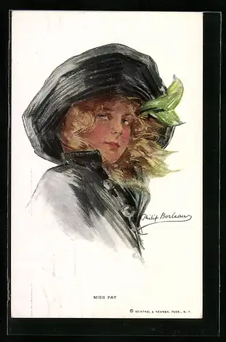 Künstler-AK Philip Boileau: Miss Pat, Frauenportrait