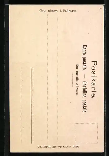 Künstler-AK Baden, Blick auf den Stadtthurm