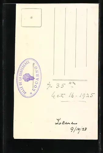 AK Locarno, Salle de la Conférence