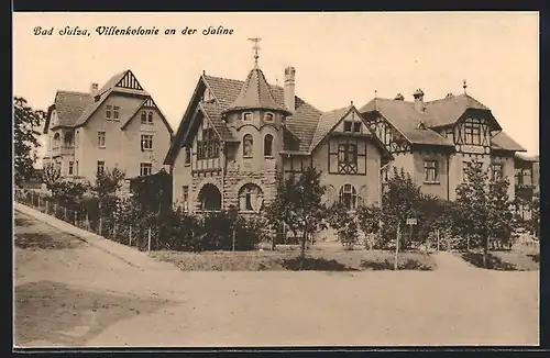AK Bad Sulza, Villenkolonie a. d. Saline