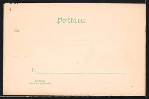 AK Würzburg, Festung & Teilansicht des Ortes