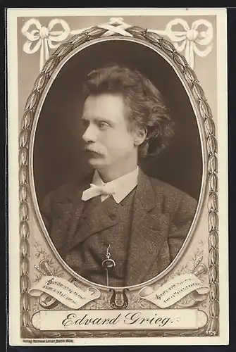 AK Portrait von Edvard Grieg, Pianist