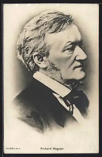 AK Portrait des Komponisten Richard Wagner