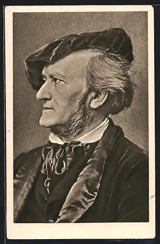 AK Portrait des Komponisten Richard Wagner