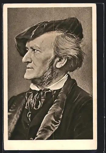 AK Portrait des Komponisten Richard Wagner