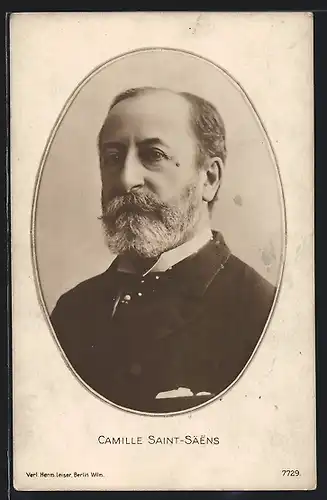 AK Camille Saint-Säens mit grauem Vollbart