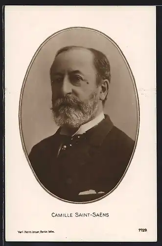 AK Camille Saint-Säens mit grauem Vollbart