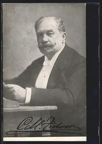 AK Portrait von C. M. Ziehrer, Hofkapellmusikdirektor
