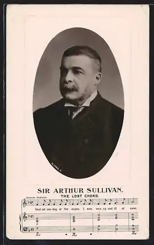 AK Portrait von Sir Arthur Sullivan, The lost Chord