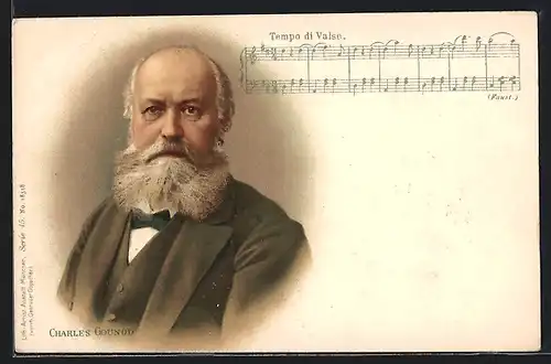 AK Portrait des Musikers Charles Gounod