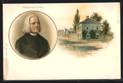 AK Portrait Franz von Liszt