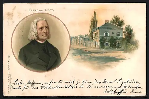AK Portrait Franz von Liszt