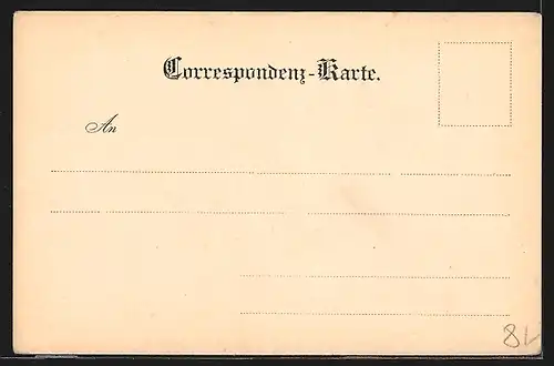 AK Portrait von Karl Komzák mit Zwicker