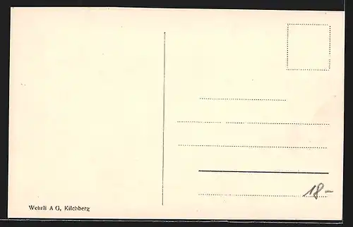 AK Andermatt, Teilansicht mit Bergen