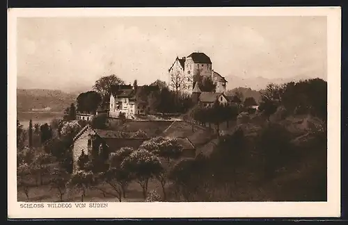 AK Wildegg, Schloss Wildegg von Süden