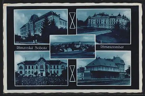 AK Rimavská Sobota, Rimaskombat, Gebäudeansichten, Ortsansicht