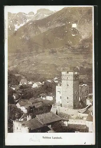 Foto-AK Fritz Gratl: Schloss Landeck, Teilansicht