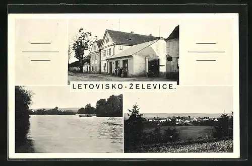 AK Letovisko-Zelevice, Strassenpartie mit Gebäudeansicht, Panorama, Teilansicht