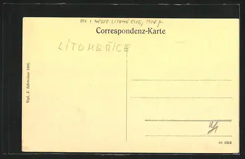 AK Leitmeritz / Litomerice, Das K. k. Korps-Kommando