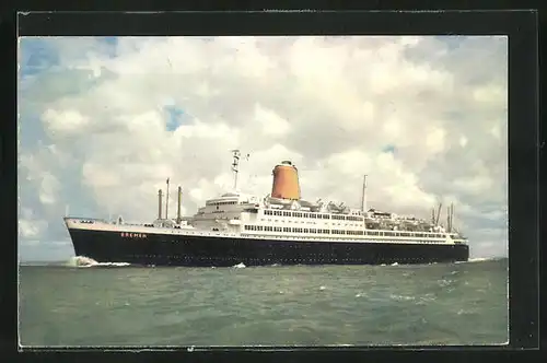 AK Vierschrauben-Passagierschiff TS Bremen, Nordd. Lloyd Bremen