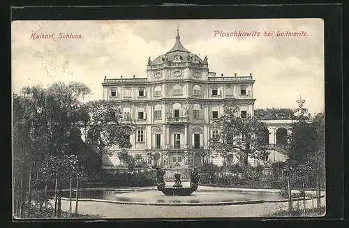 AK Ploschkowitz, Blick zum Kaiserl. Schloss