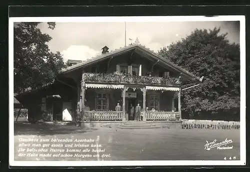 AK Marienbad, Gasthaus zum balzenden Auerhahn