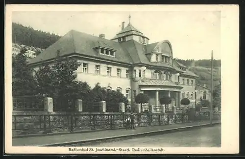 AK St. Joachimstal, An der Staatl. Radiumheilanstalt