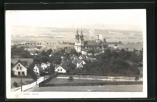 AK Mariakulm, Blick auf den Ort mit Kirche