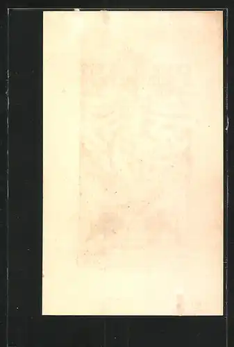 Exlibris Rudolph Penzig, Wappen mit Ritterhelm über Adler