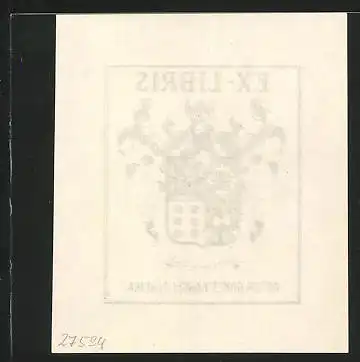 Exlibris Artur Gomes Rangel Pereira, Wappen mit Ritterhelm