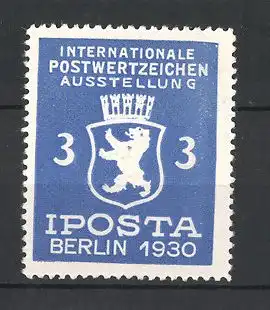 Reklamemarke Berlin, Internationale Postwertzeichen-Ausstellung 1930, Wappen