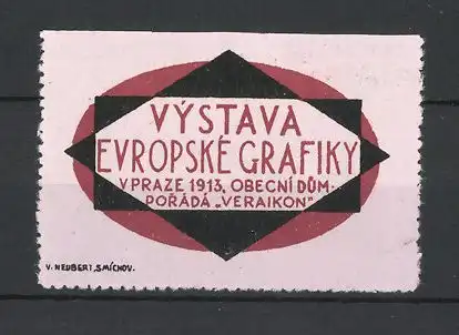 Reklamemarke Prag, Výstava Europské Grafiky 1913