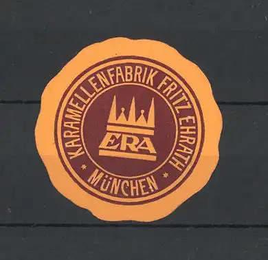 Reklamemarke München, Karamellenfabrik Fritz Ehrath, Firmenlogo