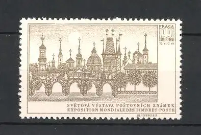 Reklamemarke Prag-Praga, Svetova Vystava Postovnich Znamek 1960, Karlsbrücke