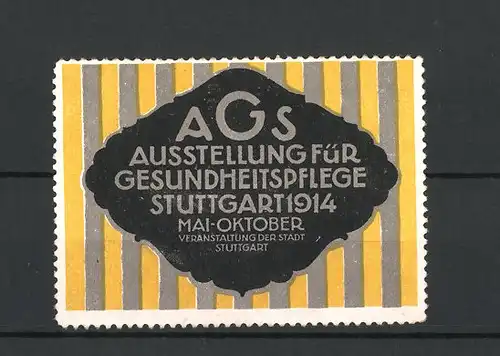 Reklamemarke Stuttgart, Ausstellung für Gesundheitspflege AGS 1914