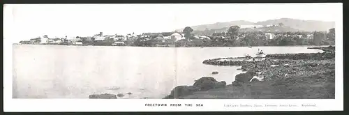 Klapp-AK Freetown, from the Sea, Totalansicht der Stadt